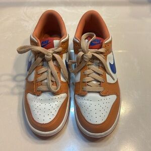 Nike Dunks Low GS “hot curry” Orange & Blue - size 8 - from GOAT, hardly worn
